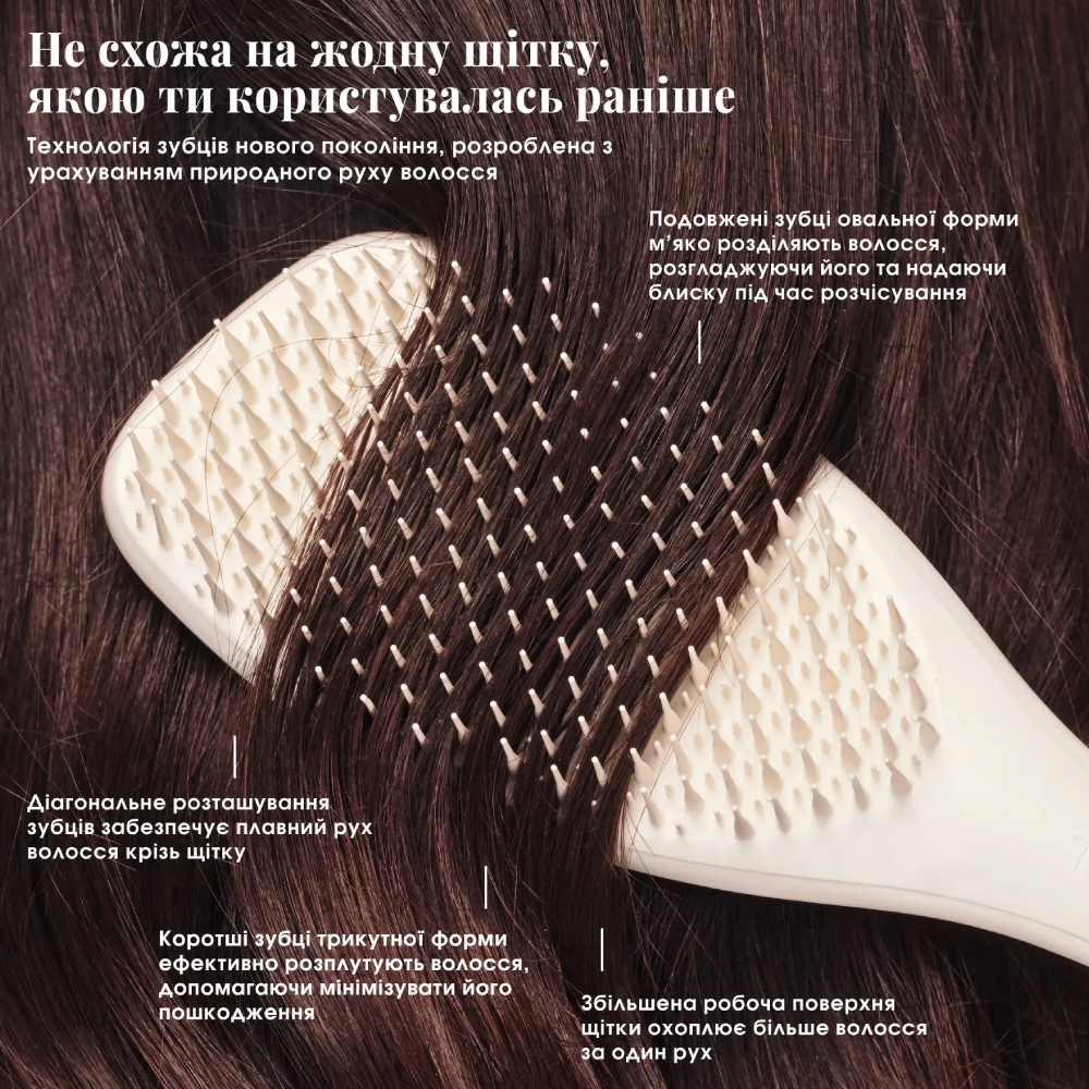 TANGLE TEEZER The Complete Carebrush Halo White - Щітка для волосся - фото №7 TANGLE TEEZER The Complete Carebrush Halo White - Щітка для волосся - фото №7